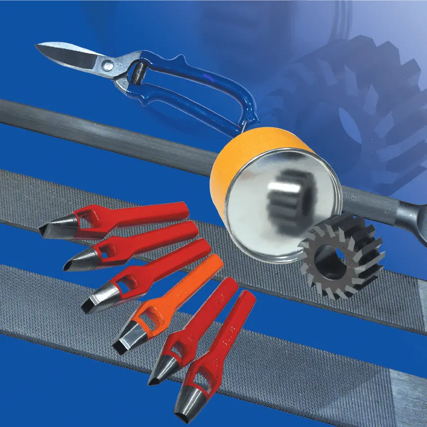 Strojne igle, čevljarski nož, škarje, šilo, rašpa, čevljarsko kladivo, klešče-luknjač, čevljarska krtača